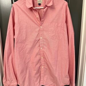 Men's BBC Red Button-Up Shirt